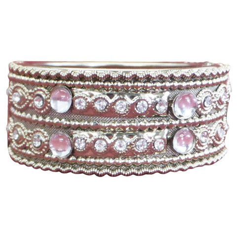 Fancy and Stylish Gold Plated Bangle with mirror stones 1