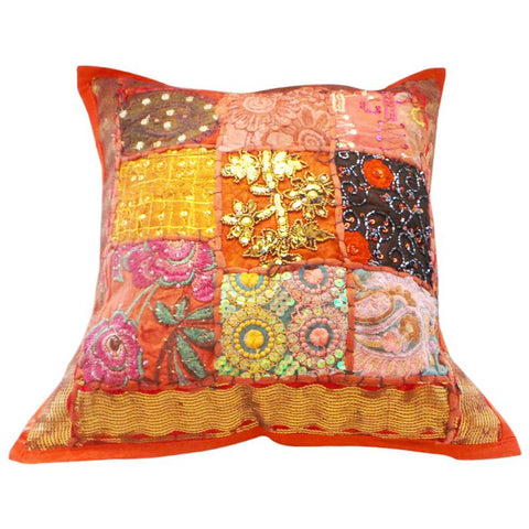 Cotton Fancy Patch-Work Cushion Cover 3