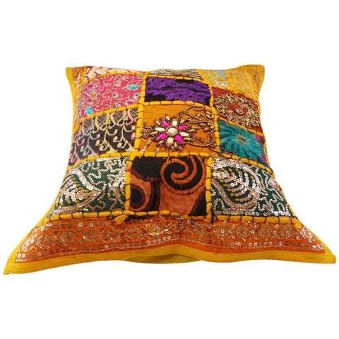 Cotton Fancy Patch-Work Cushion Cover 4