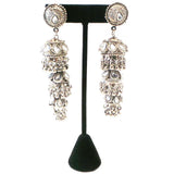 Stylish Silver Plated Earring with stones