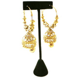 Fancy and Stylish Gold Plated Earring with stones