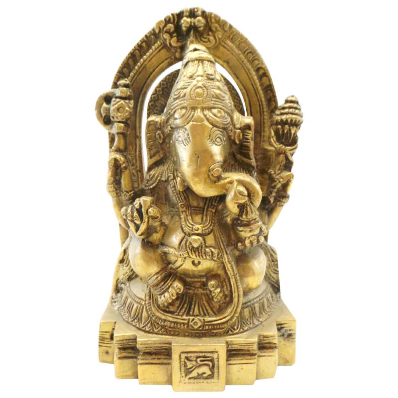 Ganesha God Statue in Brass 5