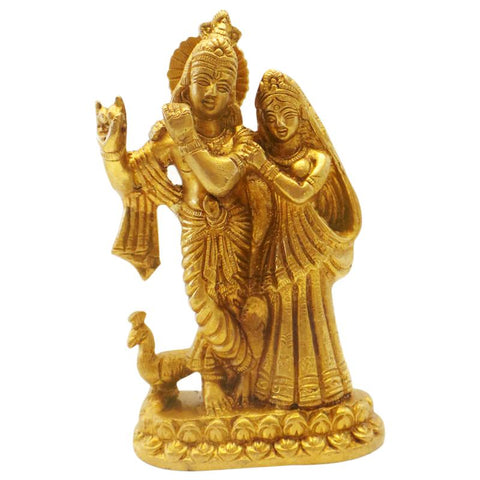 Statue de Dieu Krishna en laiton