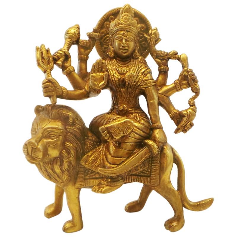 Durga God Statue in Brass 1
