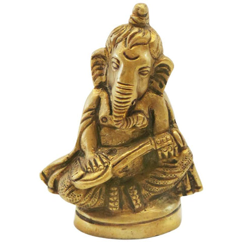 Ganesha God Statue in Brass 7