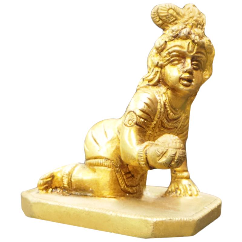 Krishna God Statue in Brass 2