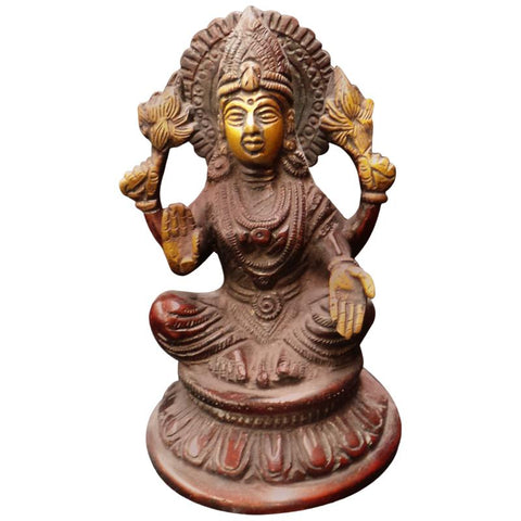 Lakshmi God Statue in Brass 2