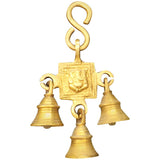 Ganesha God with 3 bells wall hanging