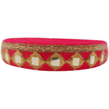 Pink Fabric base with Exquisite Gold Embroidery