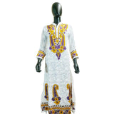 Georgette Tunic with Yellow and Purple Embroidery